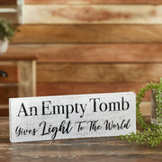 An Empty Tomb Wooden Sign 5x15 (2PC Bundle)