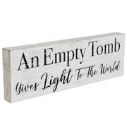 An Empty Tomb Wooden Sign 5x15 (2PC Bundle)