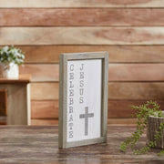 Celebrate Jesus Wooden Shadow Box Frame 15x9x1 (2PC Bundle)