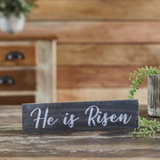He Is Risen Wooden Sign 3x12 (2PC Bundle)