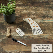 Celebrate Grace Crosses Paper Tag 3.75x1.75 w/ Twine Set of 50 (100PC Bundle)