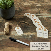 Celebrate Grace John 3:16 Paper Tag 2.75x1.5 w/ Twine Set of 50 (100PC Bundle)