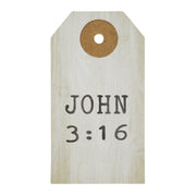 Celebrate Grace John 3:16 Paper Tag 2.75x1.5 w/ Twine Set of 50 (100PC Bundle)