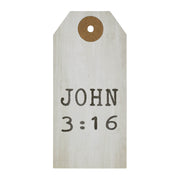 Celebrate Grace John 3:16 Paper Tag 3.75x1.75 w/ Twine Set of 50 (100PC Bundle)