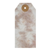 Spring In Bloom Tea Stained Red Tulip Paper Tag 3.75x1.75 w/ Twine Set of 50 (100PC Bundle)