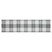Harper Plaid Green White Runner Fringed 12x48 (2PC Bundle)