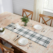 Harper Plaid Green White Runner Fringed 12x48 (2PC Bundle)