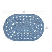 Celeste Blended Blue Indoor/Outdoor Rug Oval 20x30 (2PC Bundle)