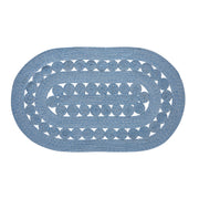 Celeste Blended Blue Indoor/Outdoor Rug Oval 36x60 (2PC Bundle)