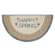Kaila Happy Spring Jute Rug Half Circle 19.5x36 (2PC Bundle)