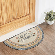 Kaila Happy Spring Jute Rug Half Circle 19.5x36 (2PC Bundle)