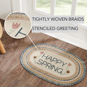 Kaila Happy Spring Jute Rug Oval 20x30 (2PC Bundle)