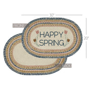 Kaila Happy Spring Jute Rug Oval 20x30 (2PC Bundle)