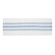 Antique White Stripe Blue Indoor/Outdoor Runner 12x36 (2PC Bundle)