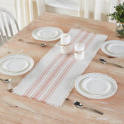 Antique White Stripe Coral Indoor/Outdoor Runner 12x36 (2PC Bundle)