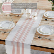 Antique White Stripe Coral Indoor/Outdoor Runner 12x48 (2PC Bundle)