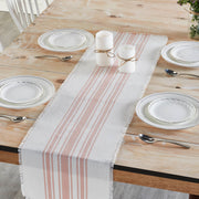 Antique White Stripe Coral Indoor/Outdoor Runner 12x48 (2PC Bundle)