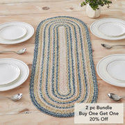 Kaila Jute Oval Runner 12x36 (2PC Bundle)