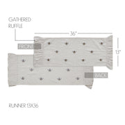 Embroidered Bee Runner 13x36 (2PC Bundle)