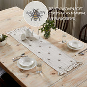 Embroidered Bee Runner 13x48 (2PC Bundle)