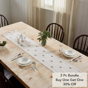 Embroidered Bee Runner 13x72 (2PC Bundle)