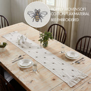 Embroidered Bee Runner 13x72 (2PC Bundle)