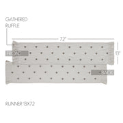 Embroidered Bee Runner 13x72 (2PC Bundle)