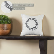 Risen Crown of Thorns Pillow 6x6 (2PC Bundle)