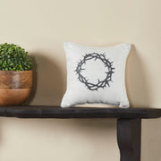 Risen Crown of Thorns Pillow 6x6 (2PC Bundle)