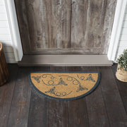 Buzzy Bees Coir Rug Half Circle 16.5x33 (2PC Bundle)