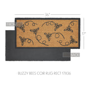 Buzzy Bees Coir Rug Rect 17x36 (2PC Bundle)