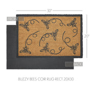 Buzzy Bees Coir Rug Rect 20x30 (2PC Bundle)