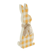 Bunny HopAll Ears Honey Check Bunny In Burlap Scarf 13x6x1 (2PC Bundle)