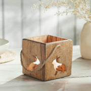 Bunny Hop Wooden Bunny Cutout Box w/ Twine 4.75x5x5 (2PC Bundle)