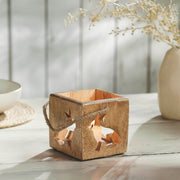 Bunny Hop Wooden Bunny Cutout Box w/ Twine 4x4x4 (2PC Bundle)