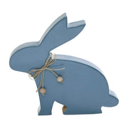 Bunny Hop Wooden Enamel Bunny w/ Natural Beads 9x9.5x1.5 (2PC Bundle)