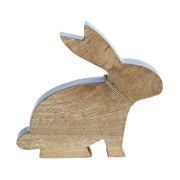 Bunny Hop Wooden Enamel Bunny w/ Natural Beads 9x9.5x1.5 (2PC Bundle)