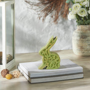 Bunny Hop Wooden Sitting Bunny In Green 6.75x5x1.5 (2PC Bundle)