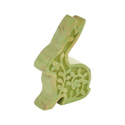 Bunny Hop Wooden Sitting Bunny In Green 6.75x5x1.5 (2PC Bundle)
