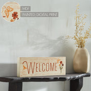 Spring In Bloom Welcome w/ Butterfly & BeeWall Sign 4x12x1 (2PC Bundle)