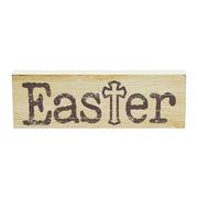 Celebrate Grace Easter w/ Cross Antique WhiteWall Sign 3x9x1 (2PC Bundle)