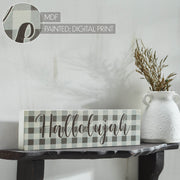 Celebrate Grace Hallelujah Grey CheckWall Sign 4x15x1 (2PC Bundle)