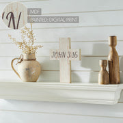 Celebrate Grace John 3:16 CrossWall Sign 10x7.5x0.75 (2PC Bundle)
