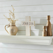 Celebrate Grace John 3:16 CrossWall Sign 10x7.5x0.75 (2PC Bundle)