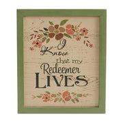 Celebrate Grace My Redeemer LivesWall Sign 12x10x0.5 (2PC Bundle)