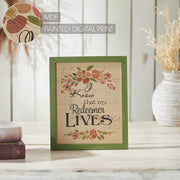 Celebrate Grace My Redeemer LivesWall Sign 12x10x0.5 (2PC Bundle)
