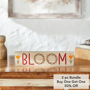 Spring In Bloom Tulips & BLOOMWall Sign 3x12x0.75 (2PC Bundle)