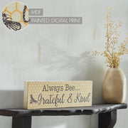 Buzzy Bees Always Bee... Grateful & KindWall Sign 4x12x1 (2PC Bundle)