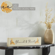 Buzzy Bees Bee Blessed & ThankfulWall Sign 3x14x0.75 (2PC Bundle)