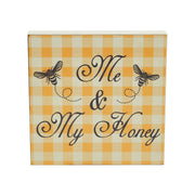 Buzzy Bees Me & My HoneyBlock Sign 8x8x1 (2PC Bundle)